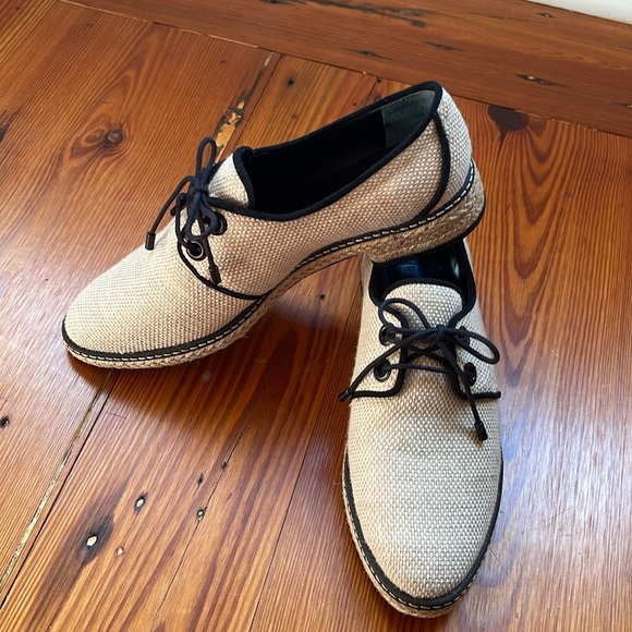 Tory Burch Cream and Black Espadrilles - Picture 3 of 8